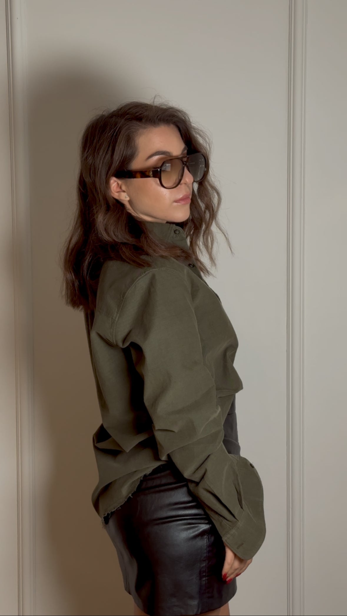 Khaki Soft Corduroy Shirt