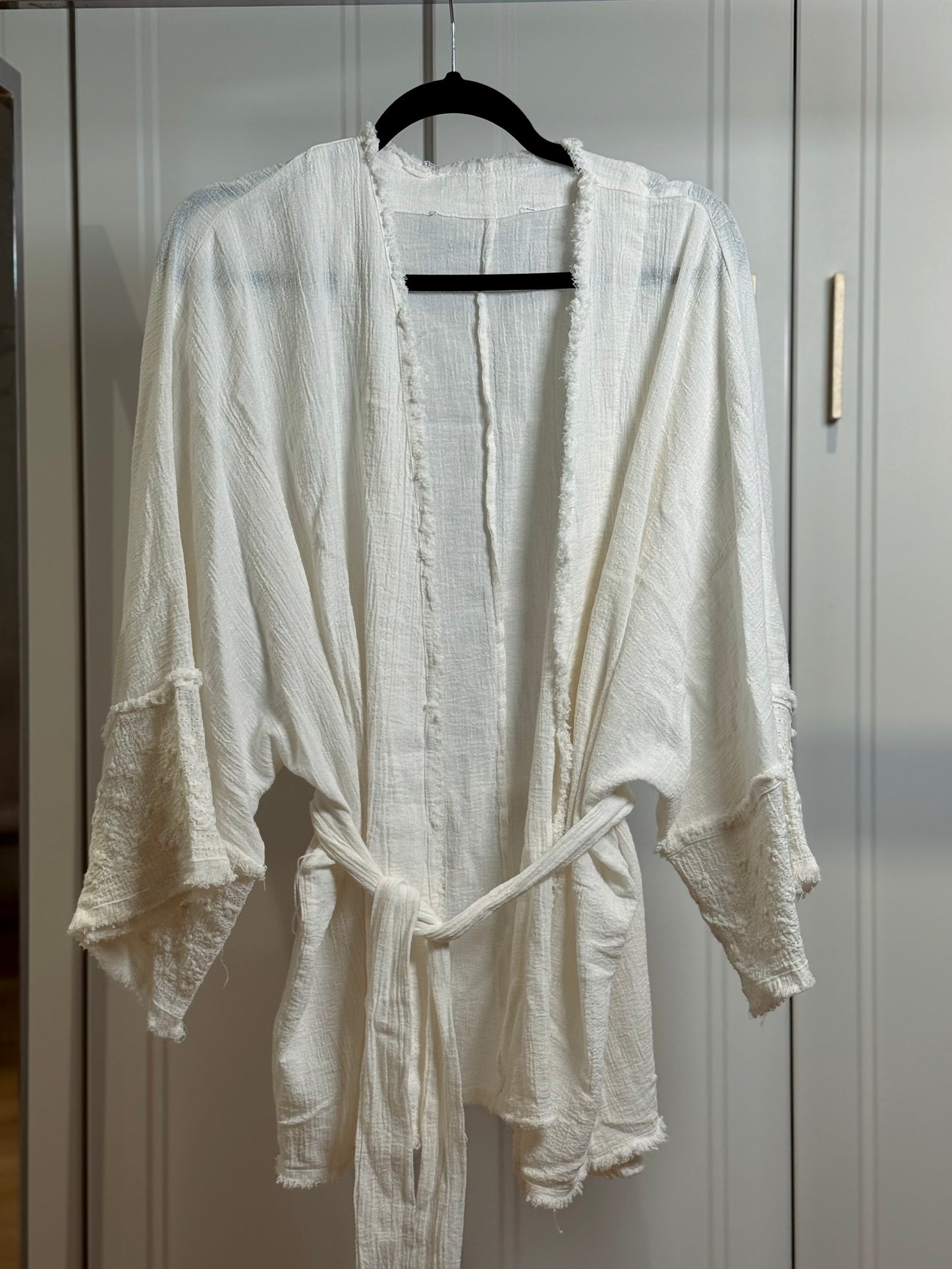 White cotton kaftan