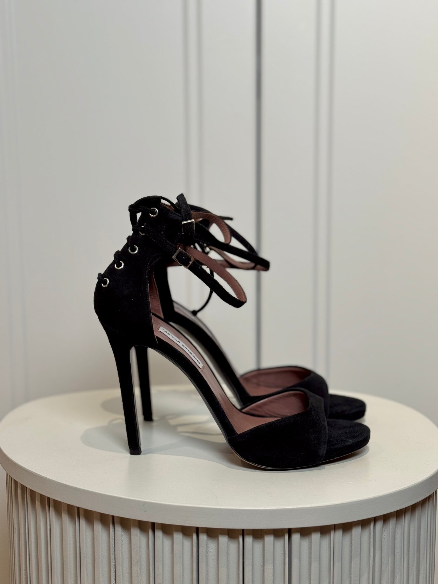 Black suede sandals - second life