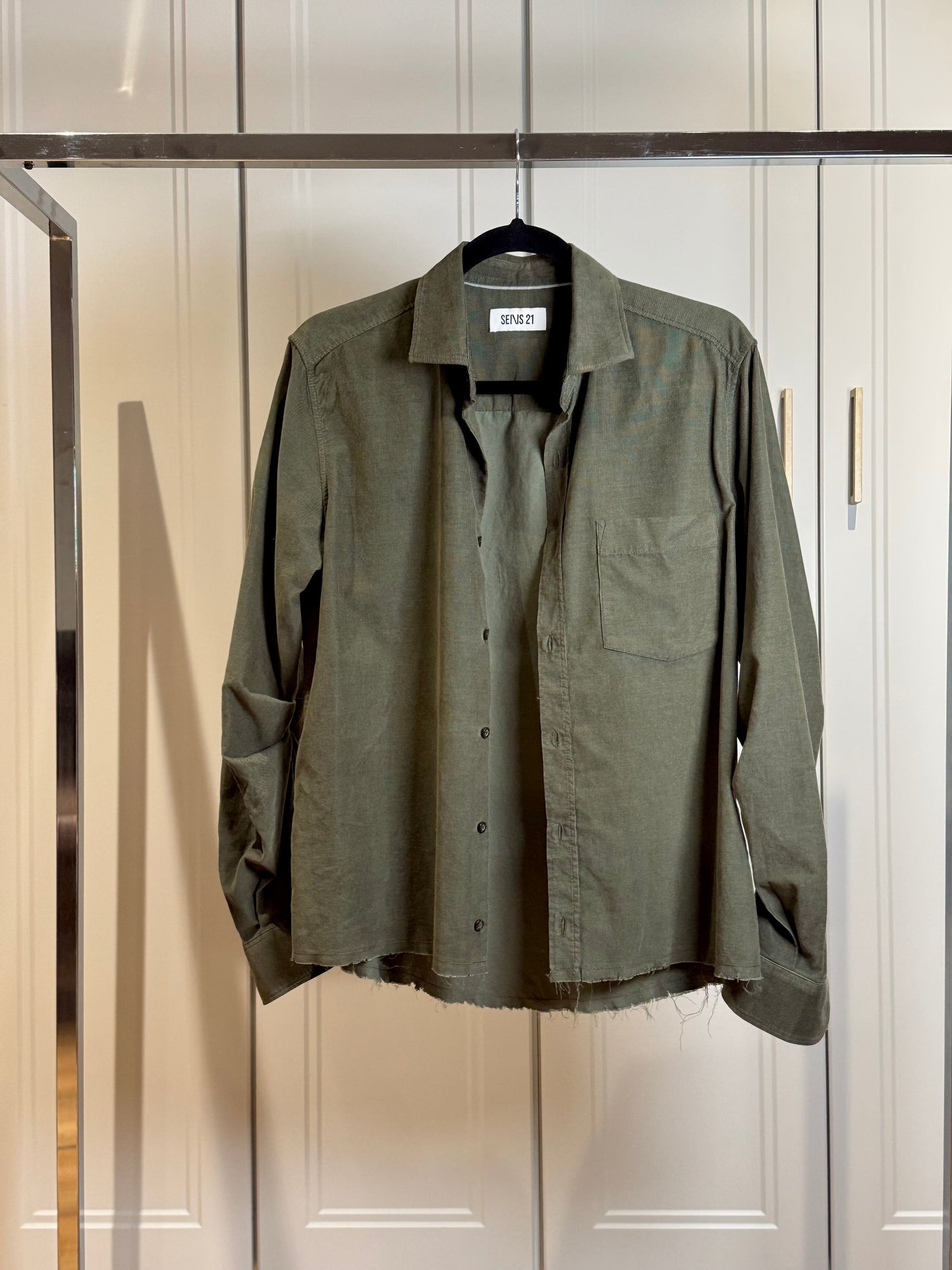 Khaki Soft Corduroy Shirt