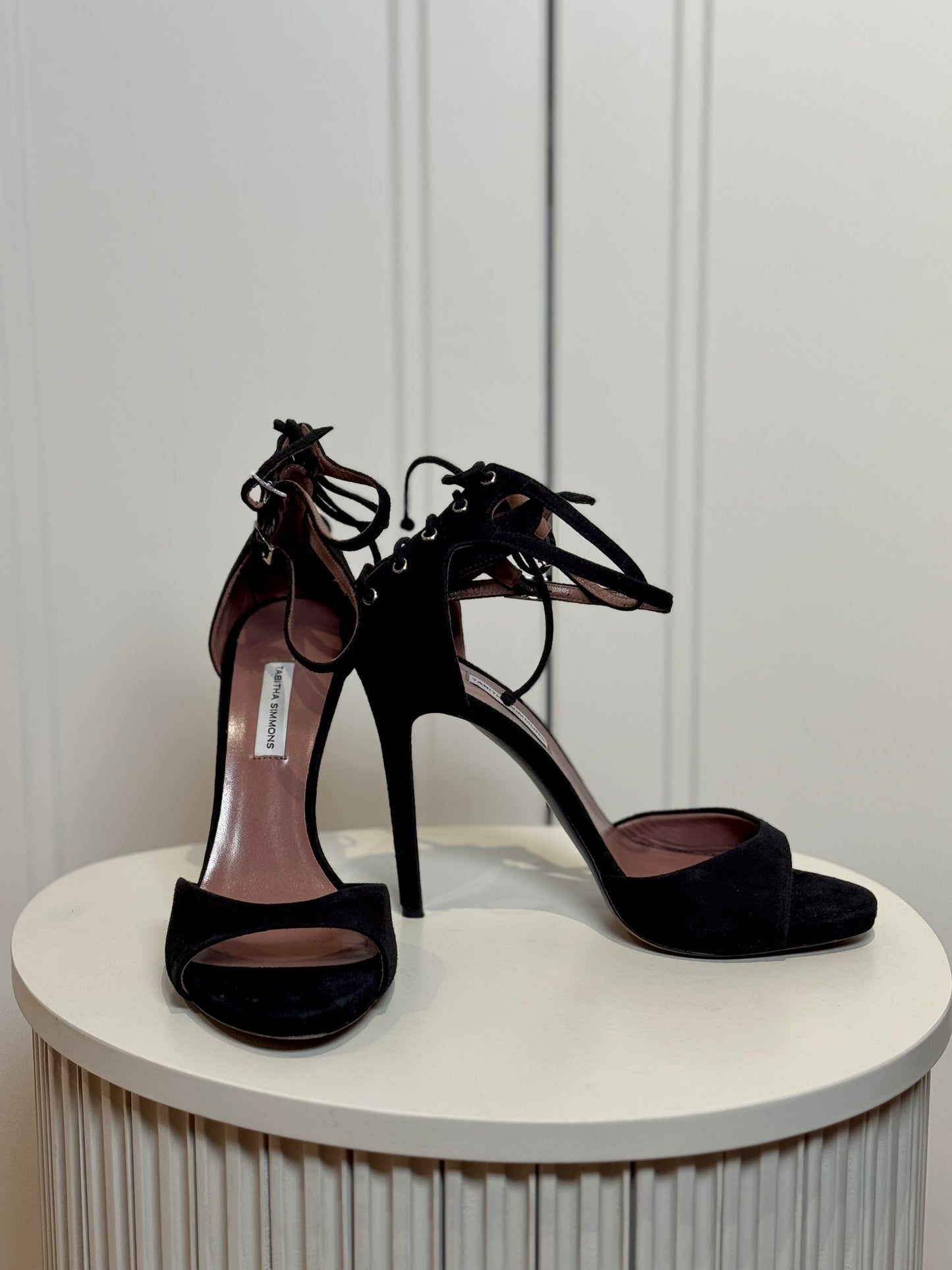 Black suede sandals - second life