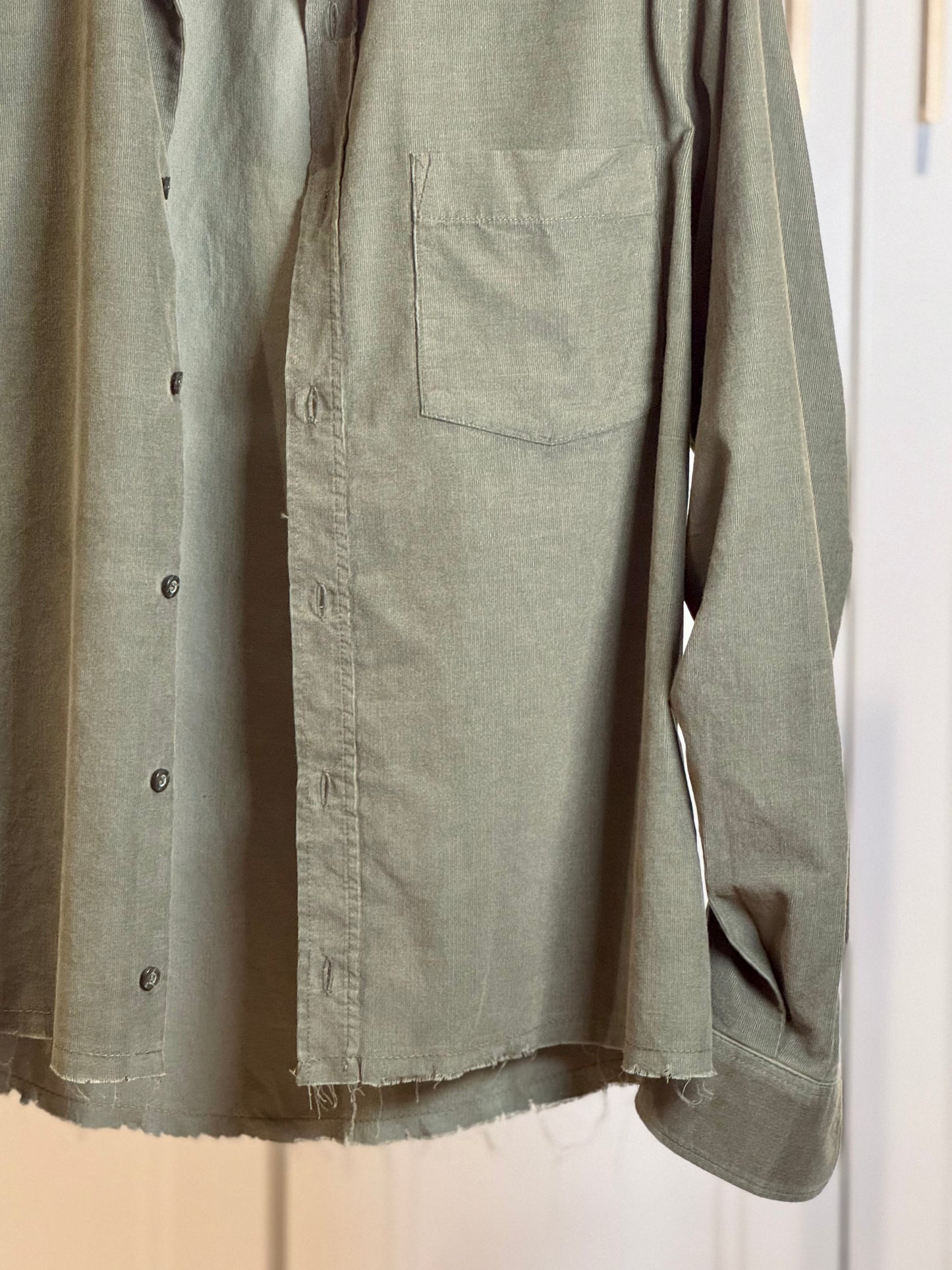 Khaki Soft Corduroy Shirt