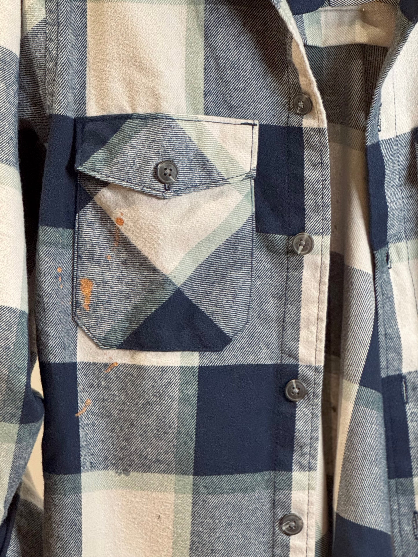 Long Checked Cotton Shirt