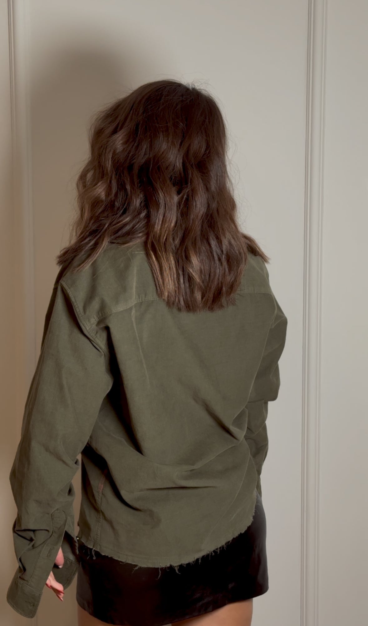 Khaki Soft Corduroy Shirt