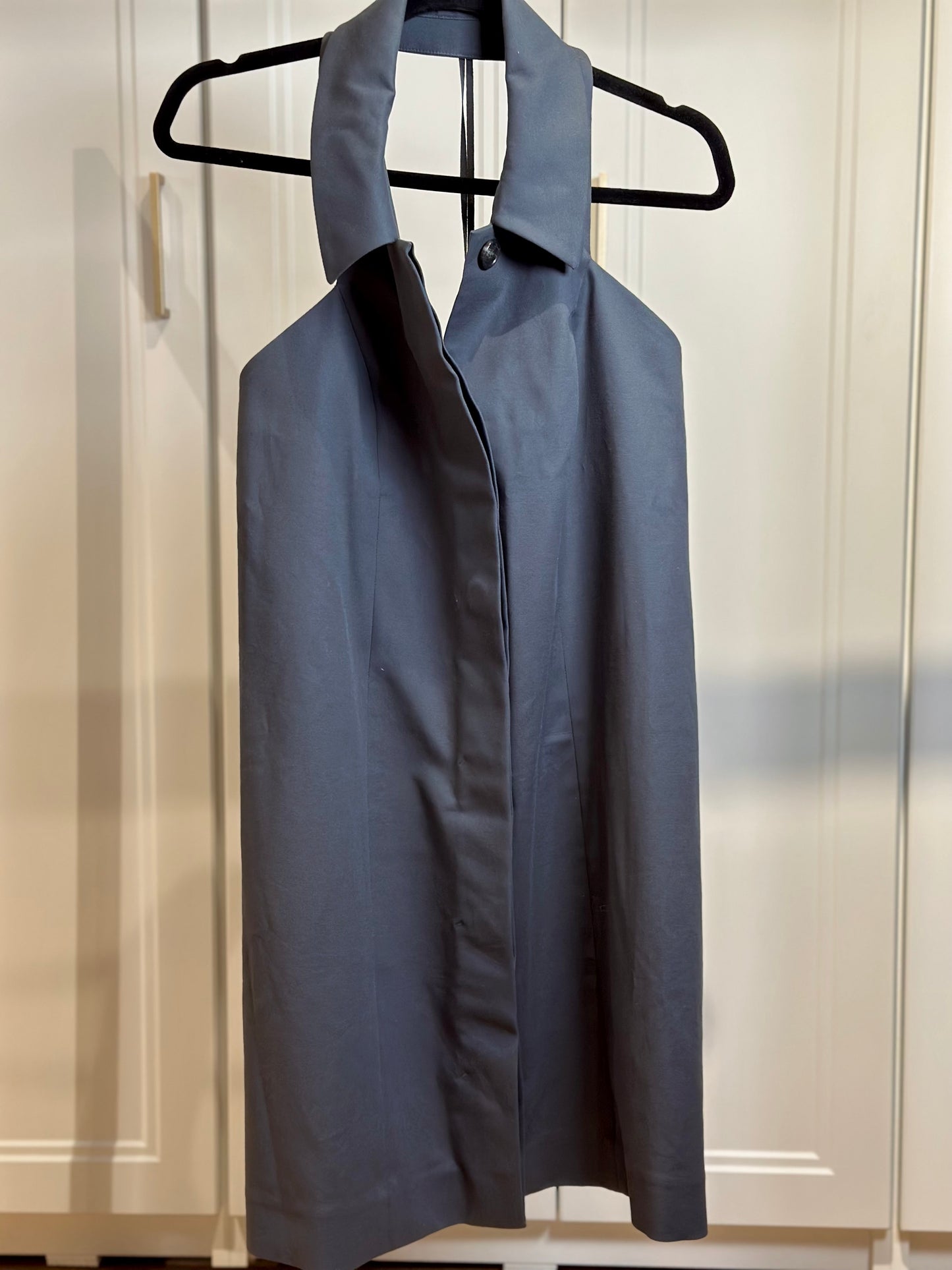 Navy open-back top