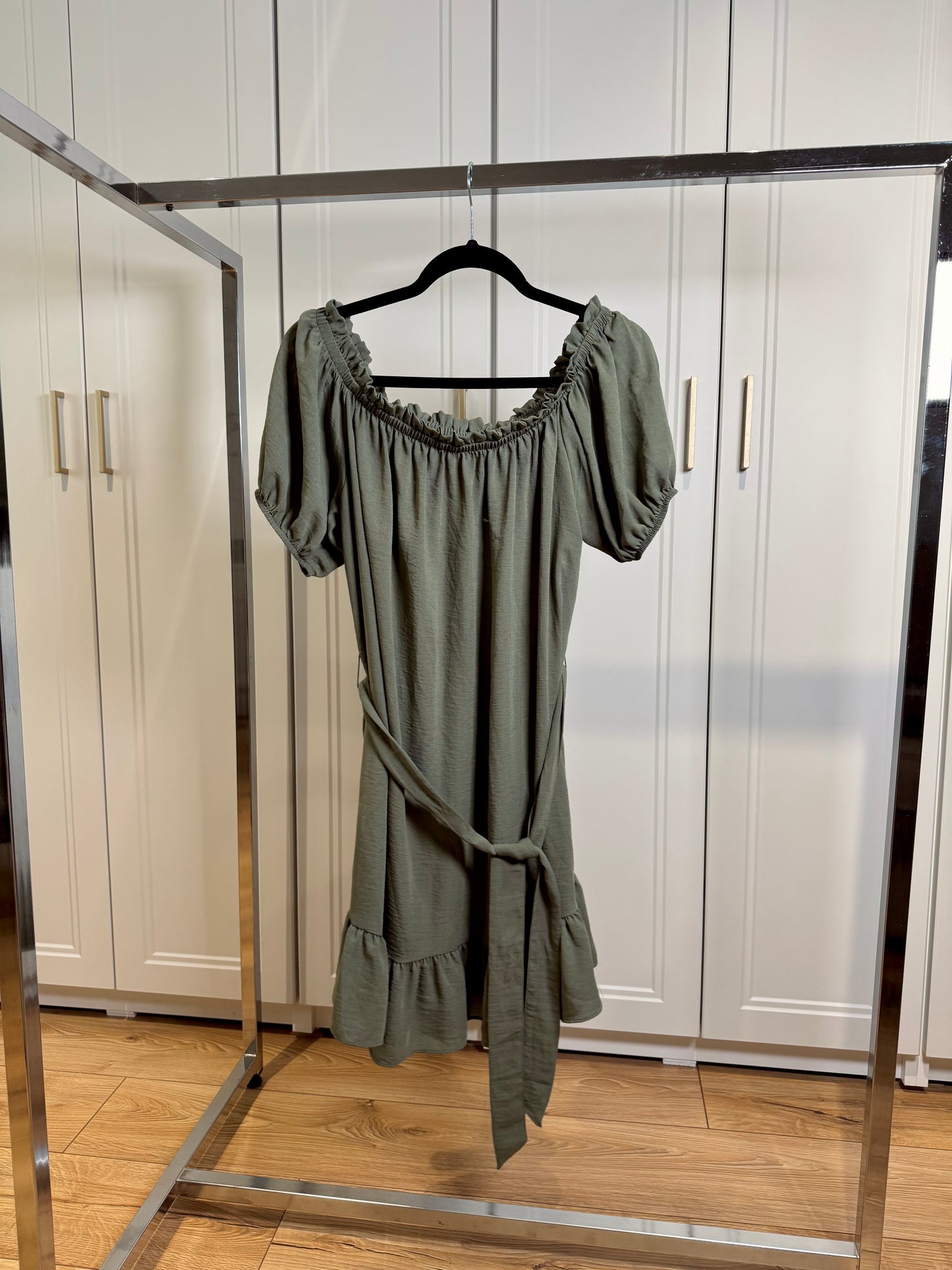 Kaki mini dress