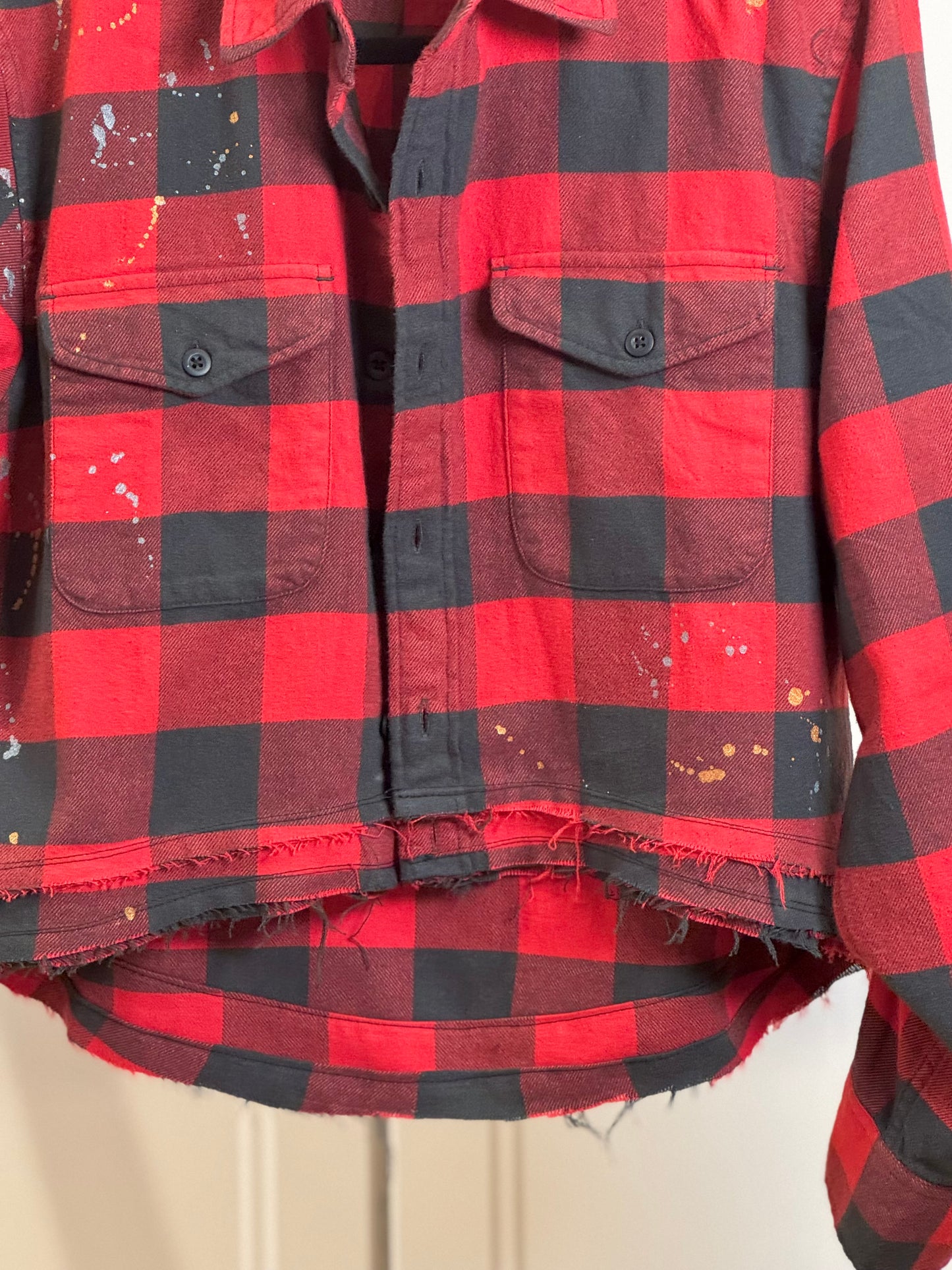 Red Checked Cotton Shirt