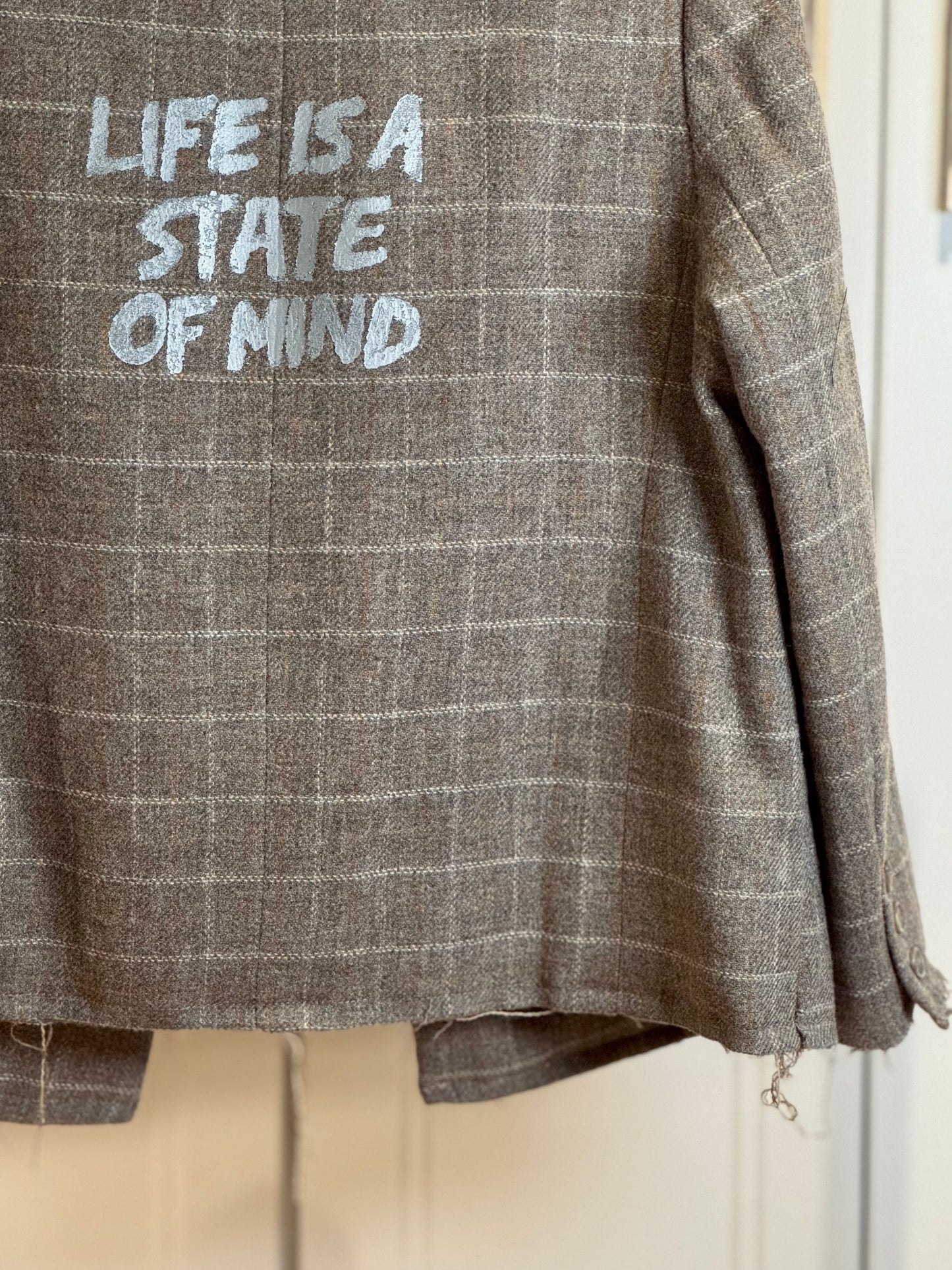 Checked Deconstructed Blazer