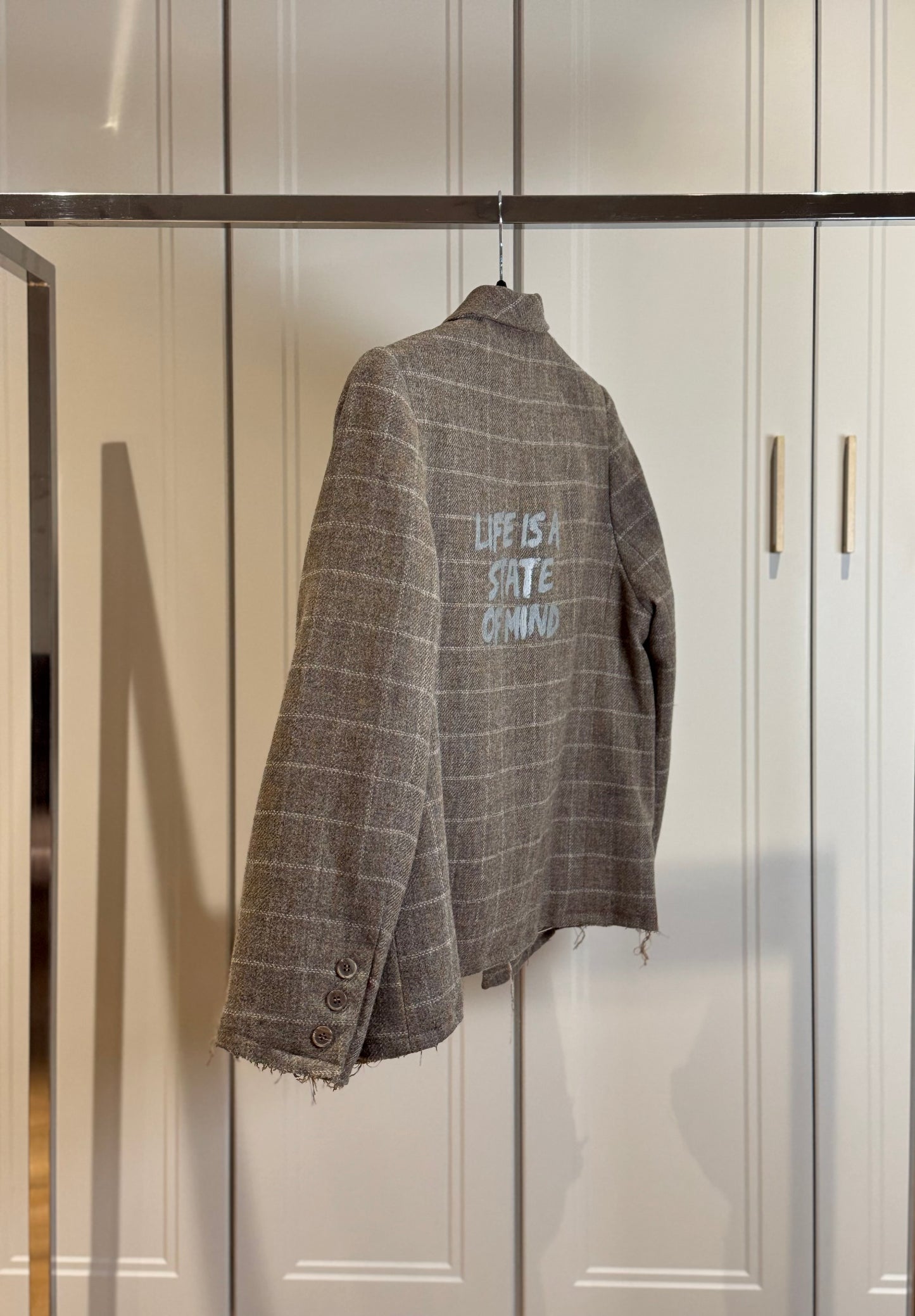 Checked Deconstructed Blazer