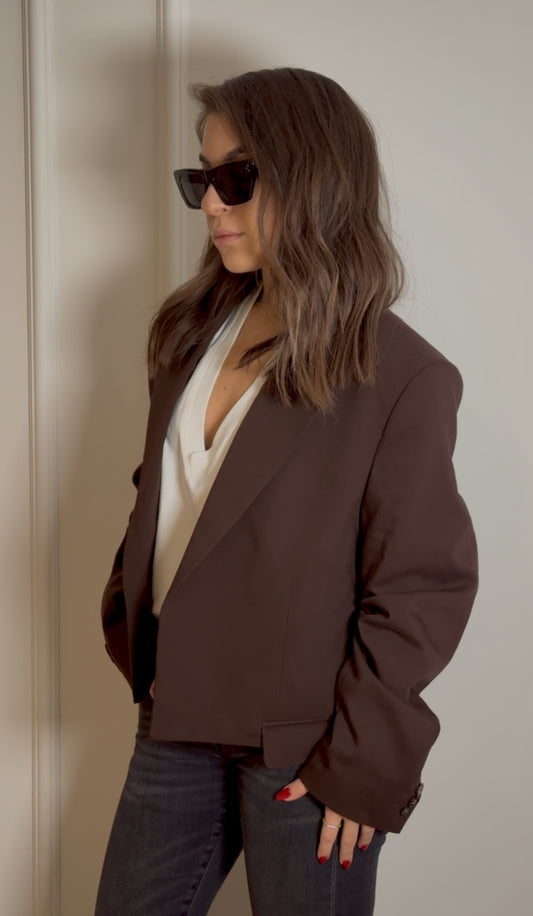 Oversized Brown Blazer