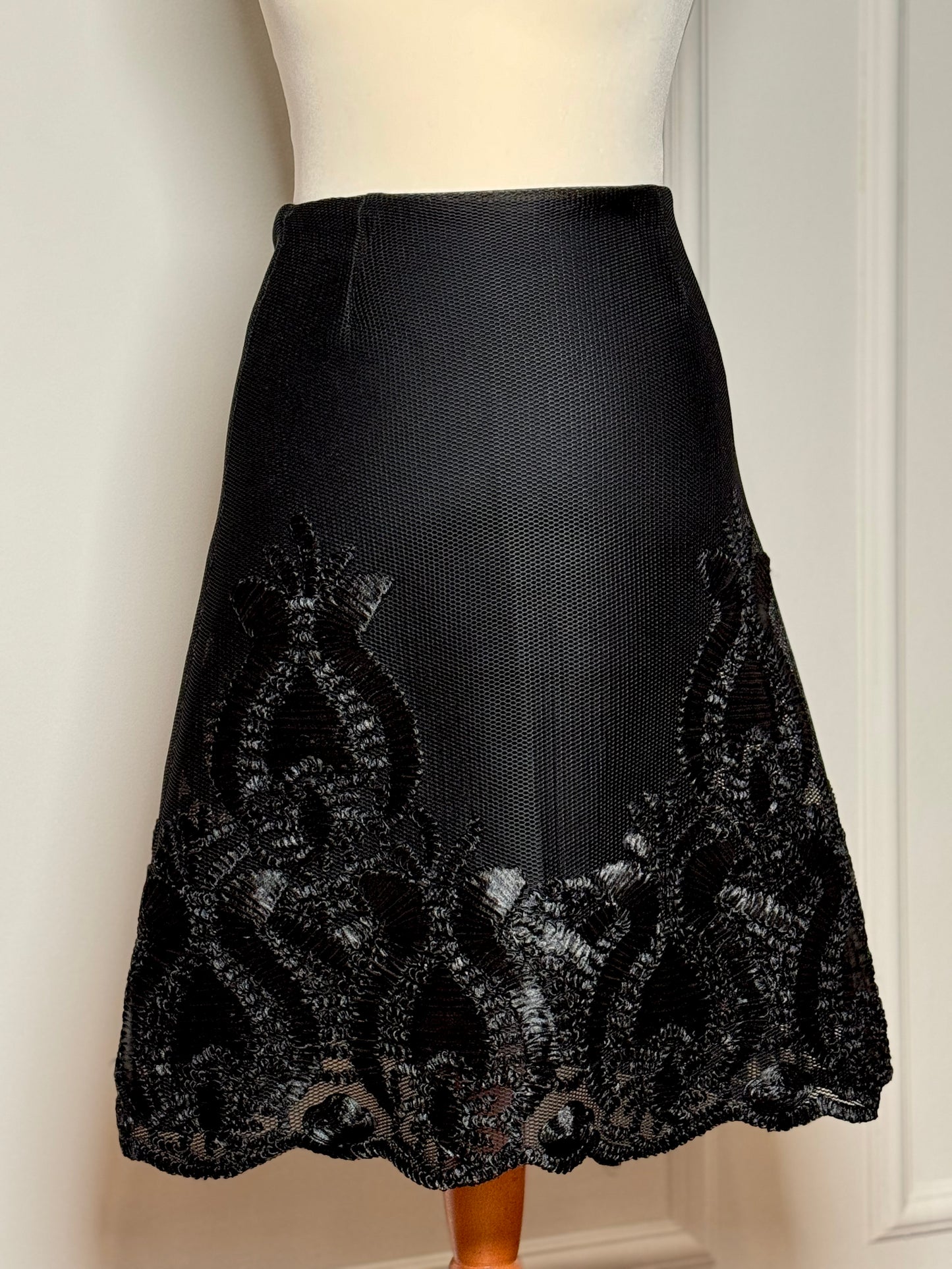 Sheer midi skirt