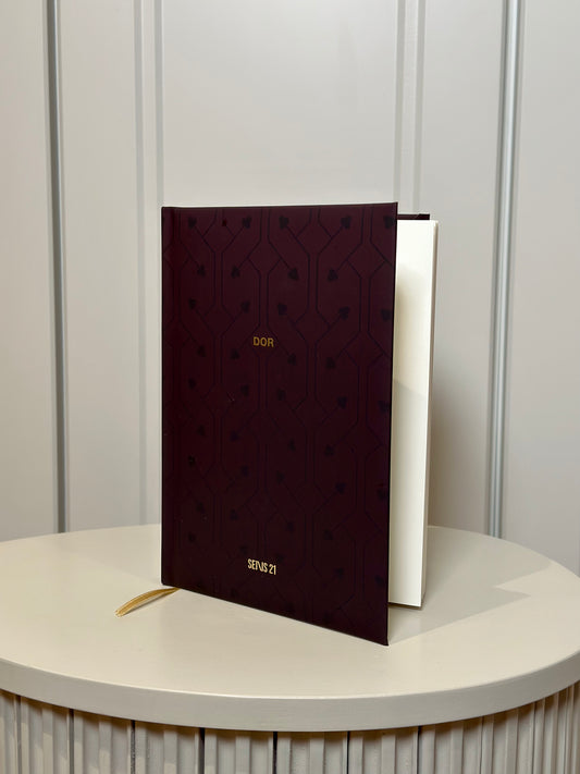 Burgundy notebook DOR