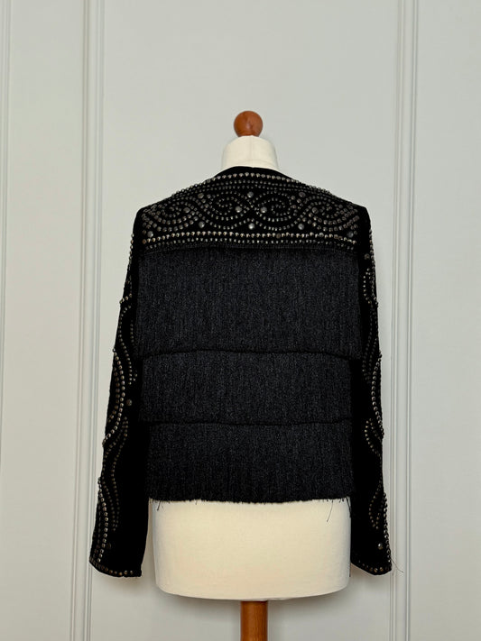 Fringe studded jacket - second life