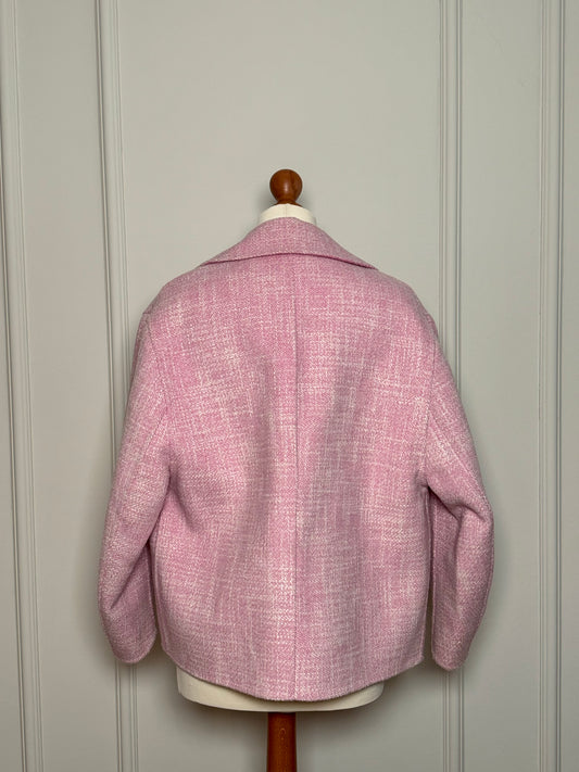 Oversized jacket in pink