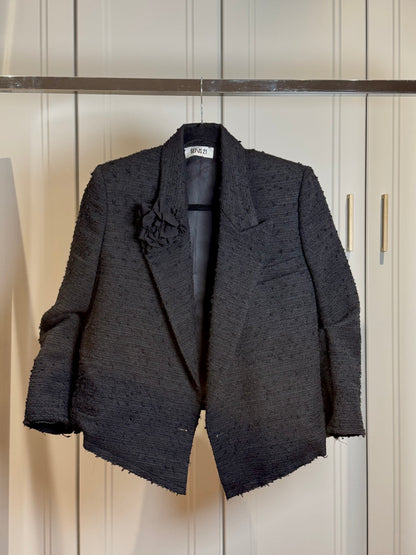 Black Jacquard Blazer