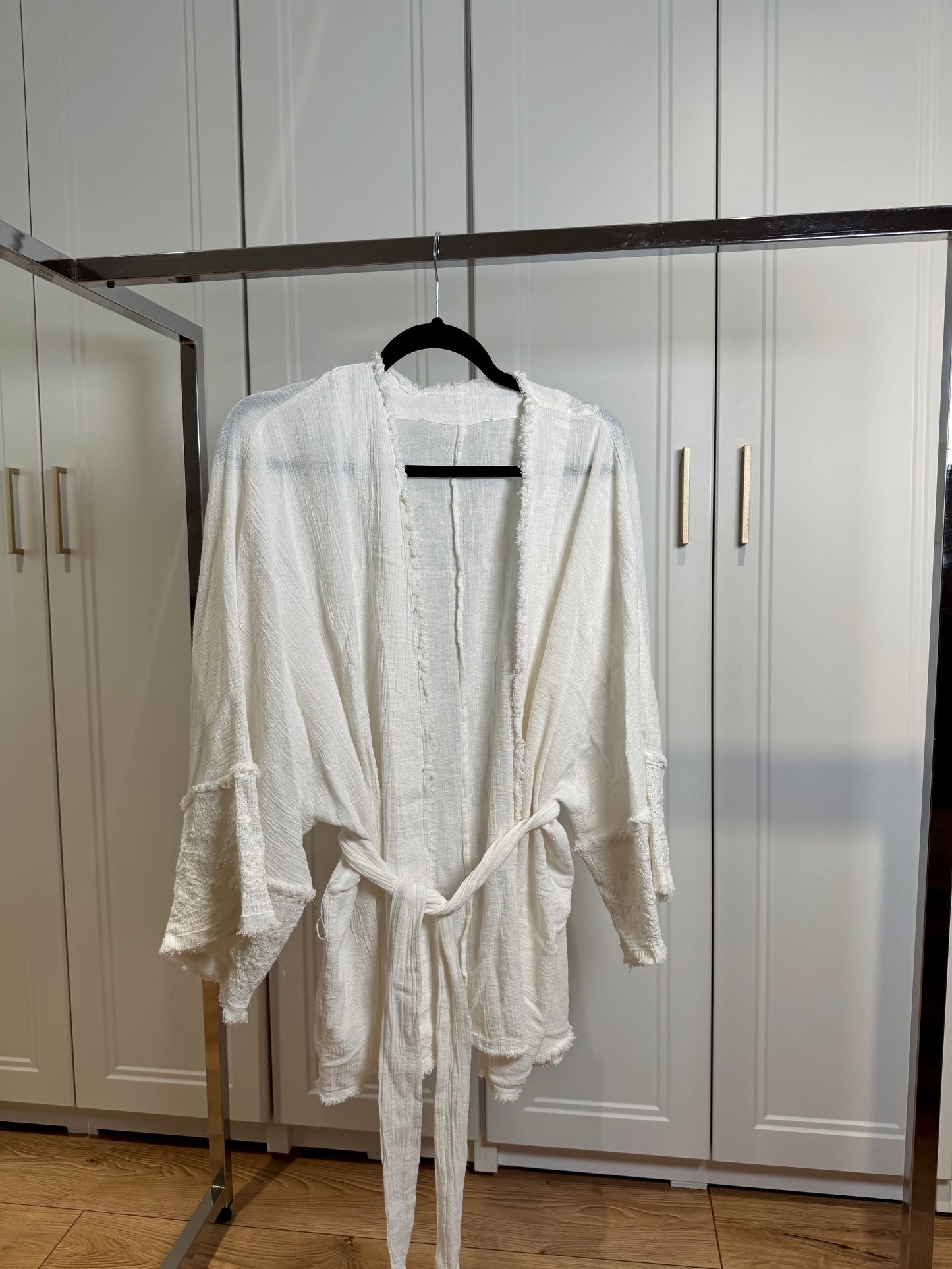 White cotton kaftan