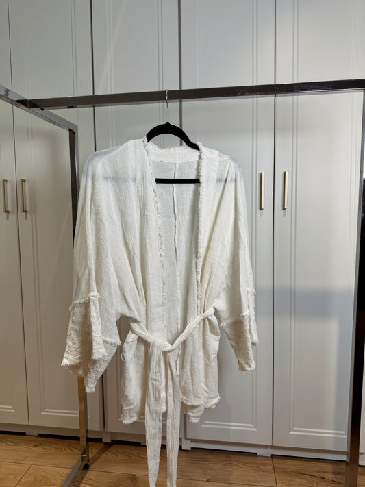 White cotton kaftan