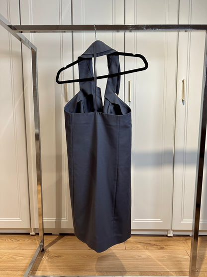 Navy open-back top
