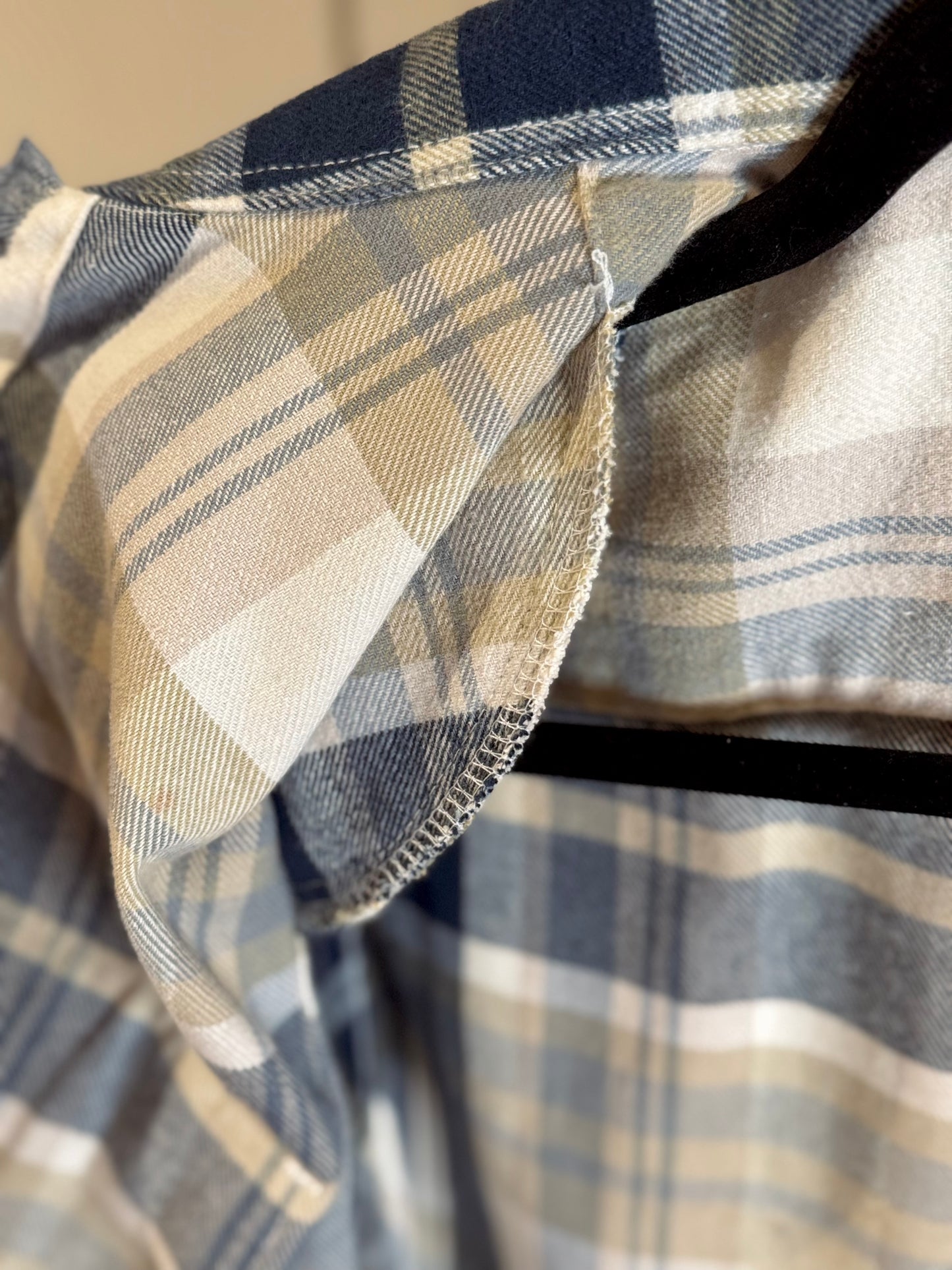 Crop Checked Cotton Shirt