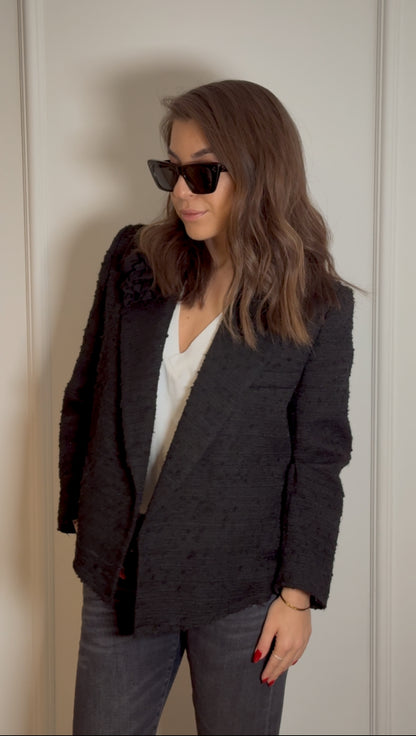 Black Jacquard Blazer