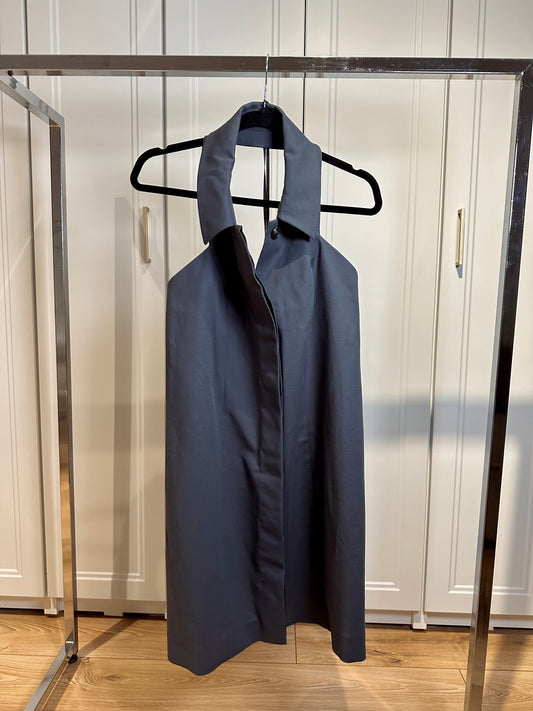 Navy open-back top