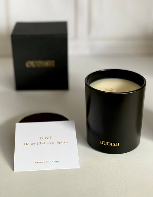LOVE soy wax candle