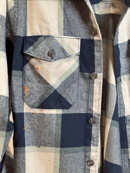 Long Checked Cotton Shirt