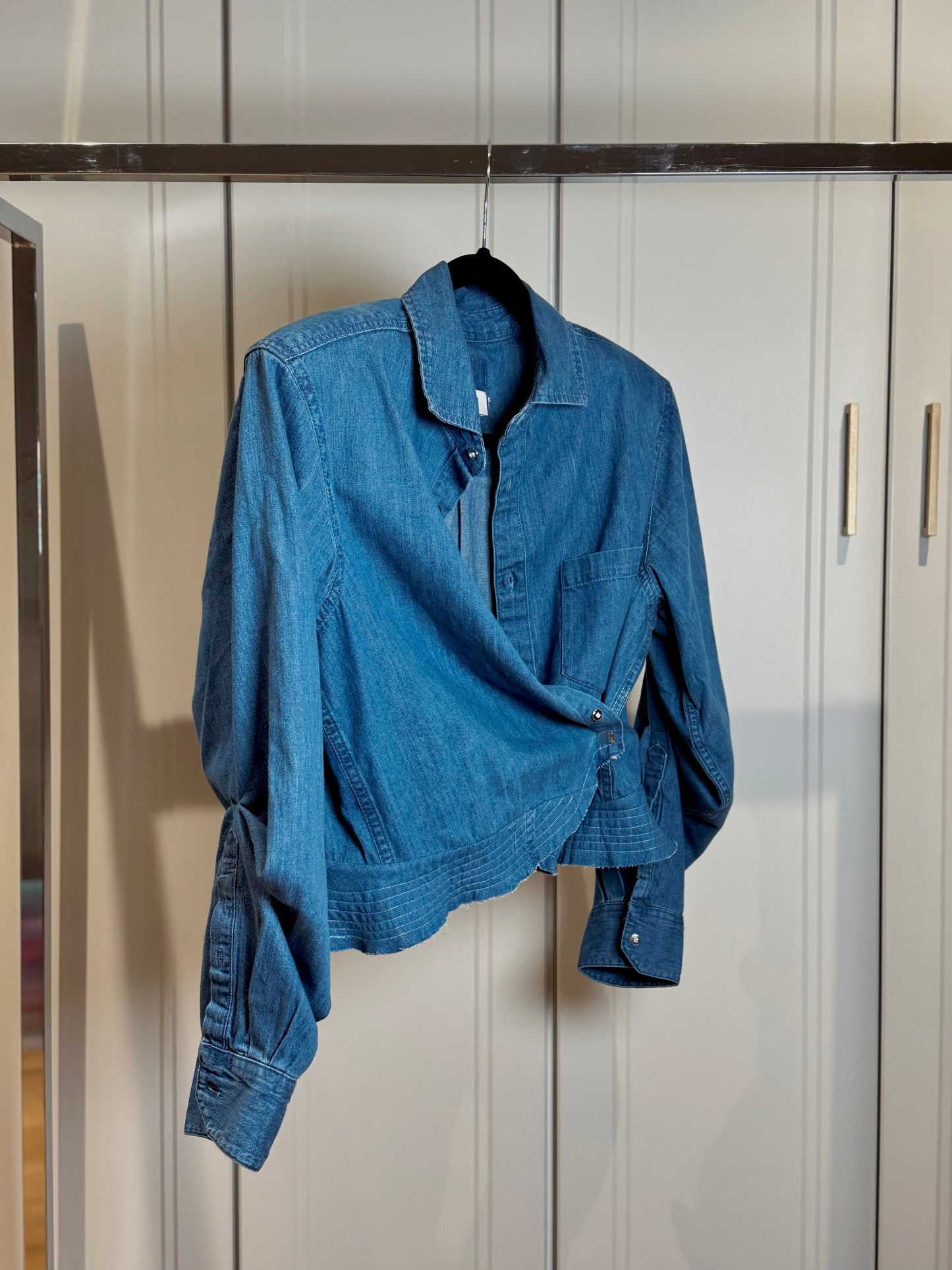 Retro Blue Denim Shirt