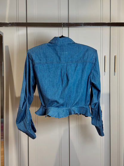 Retro Blue Denim Shirt