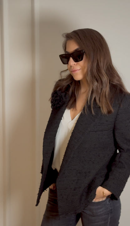 Black Jacquard Blazer