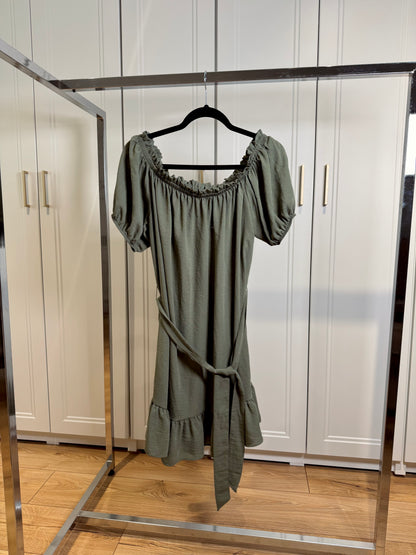 Kaki mini dress