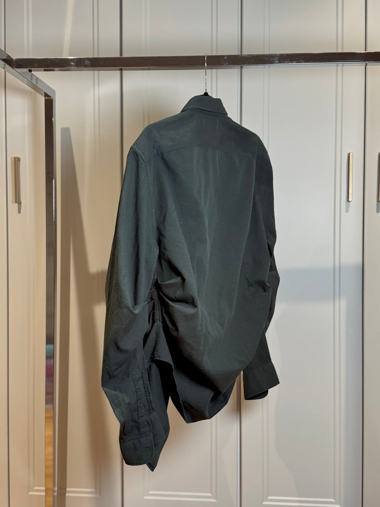 Dark Green Asymmetric Shirt