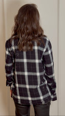 Black Checked Cotton Shirt
