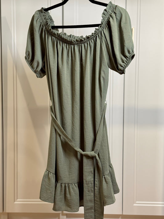 Kaki mini dress