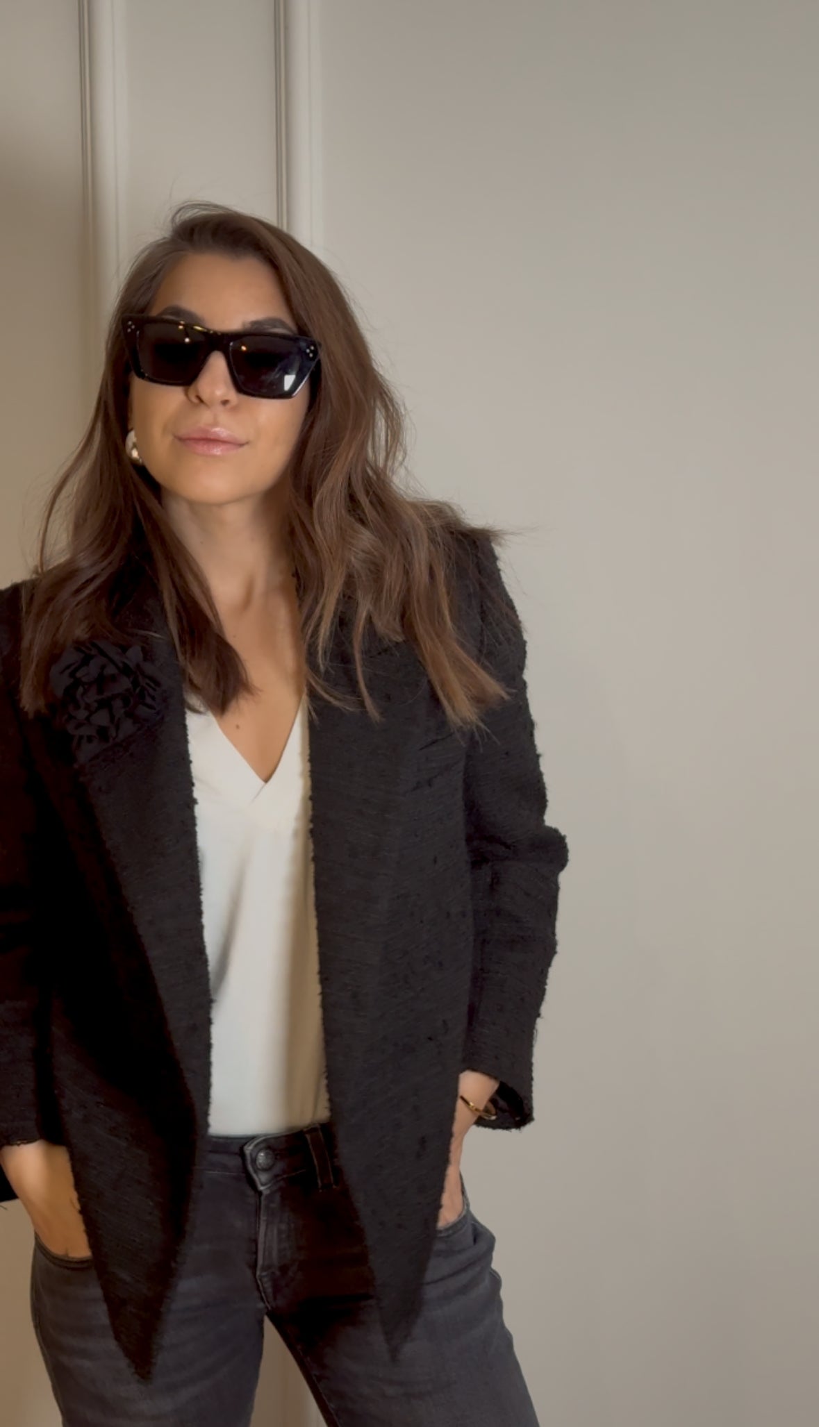 Black Jacquard Blazer