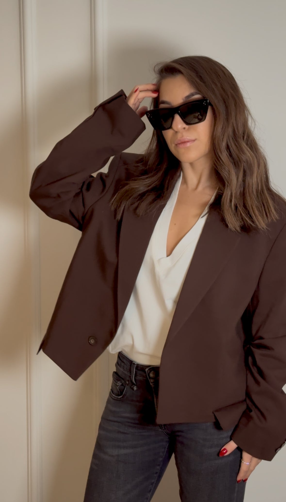 Oversized Brown Blazer