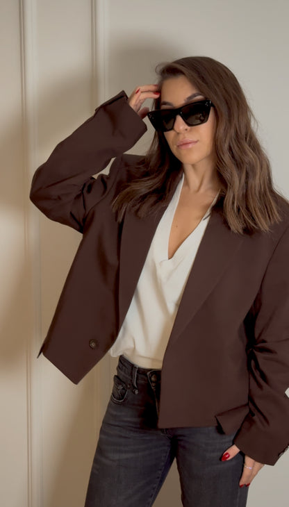 Oversized Brown Blazer