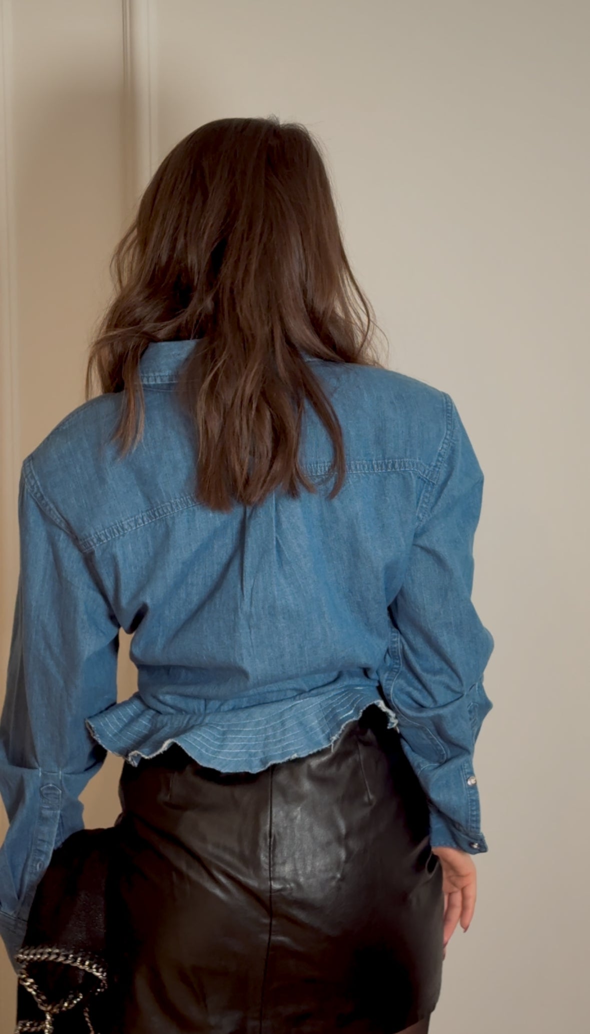 Retro Blue Denim Shirt