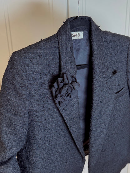 Black Jacquard Blazer