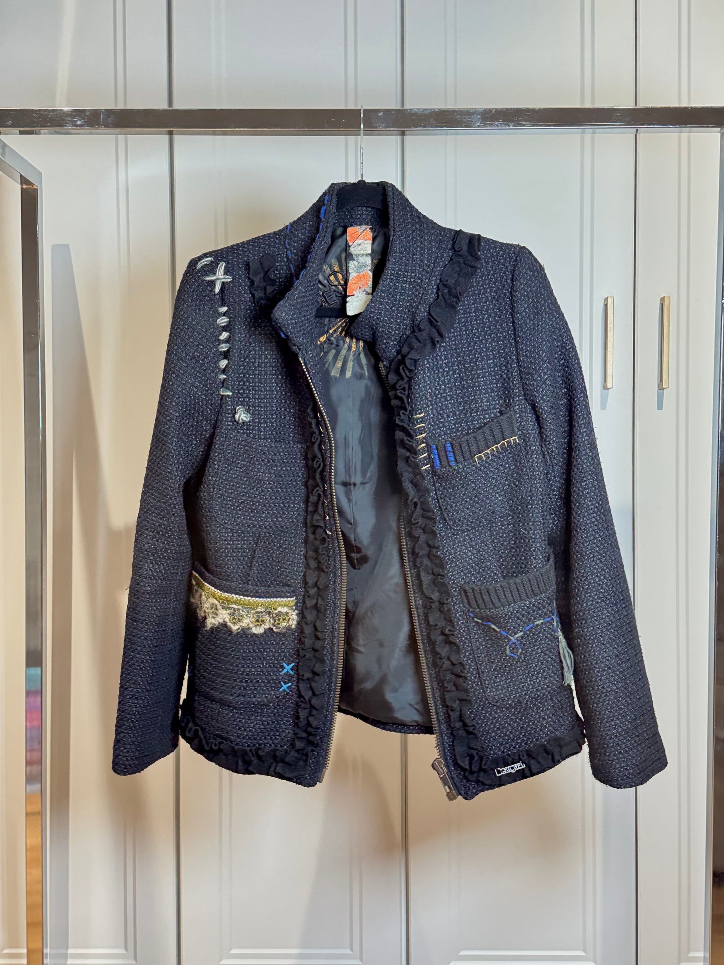 Navy Tweed Jacket