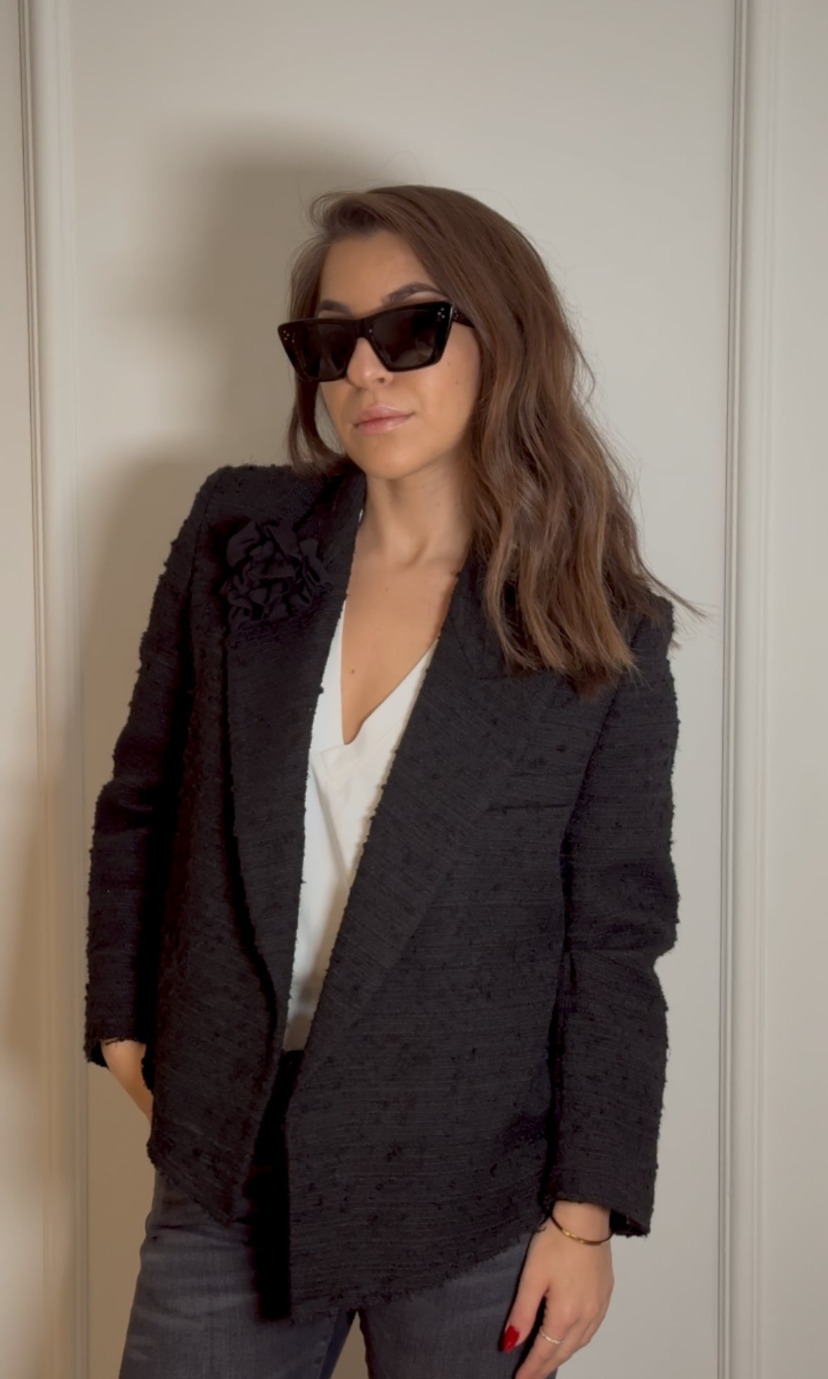 Black Jacquard Blazer