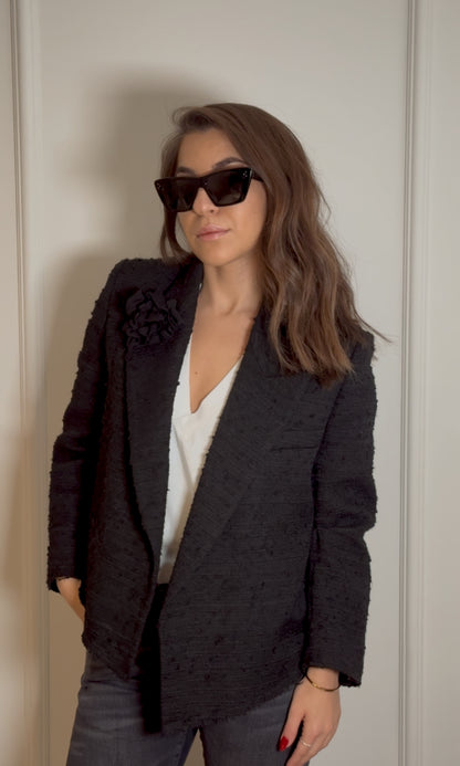 Black Jacquard Blazer
