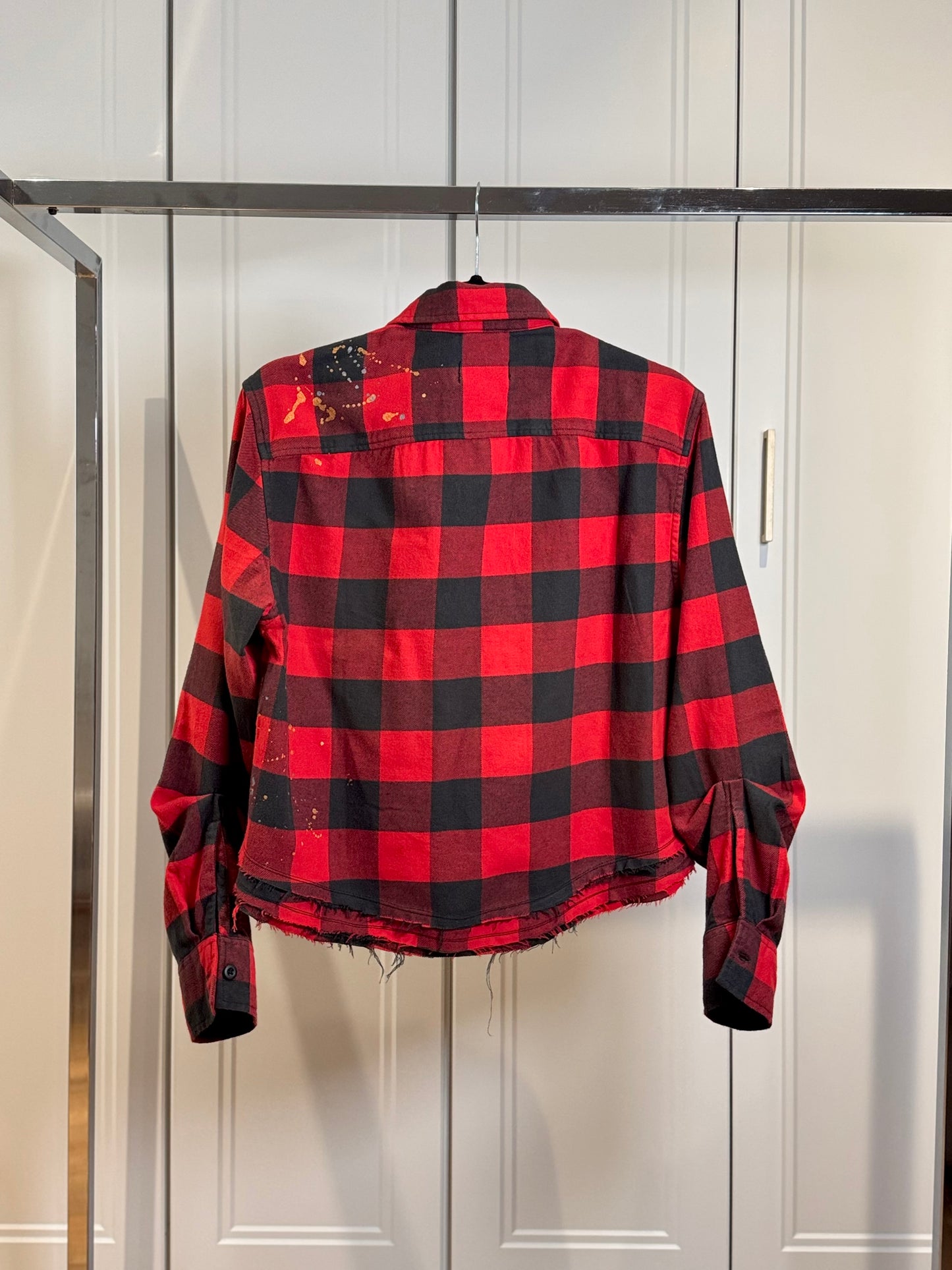 Red Checked Cotton Shirt