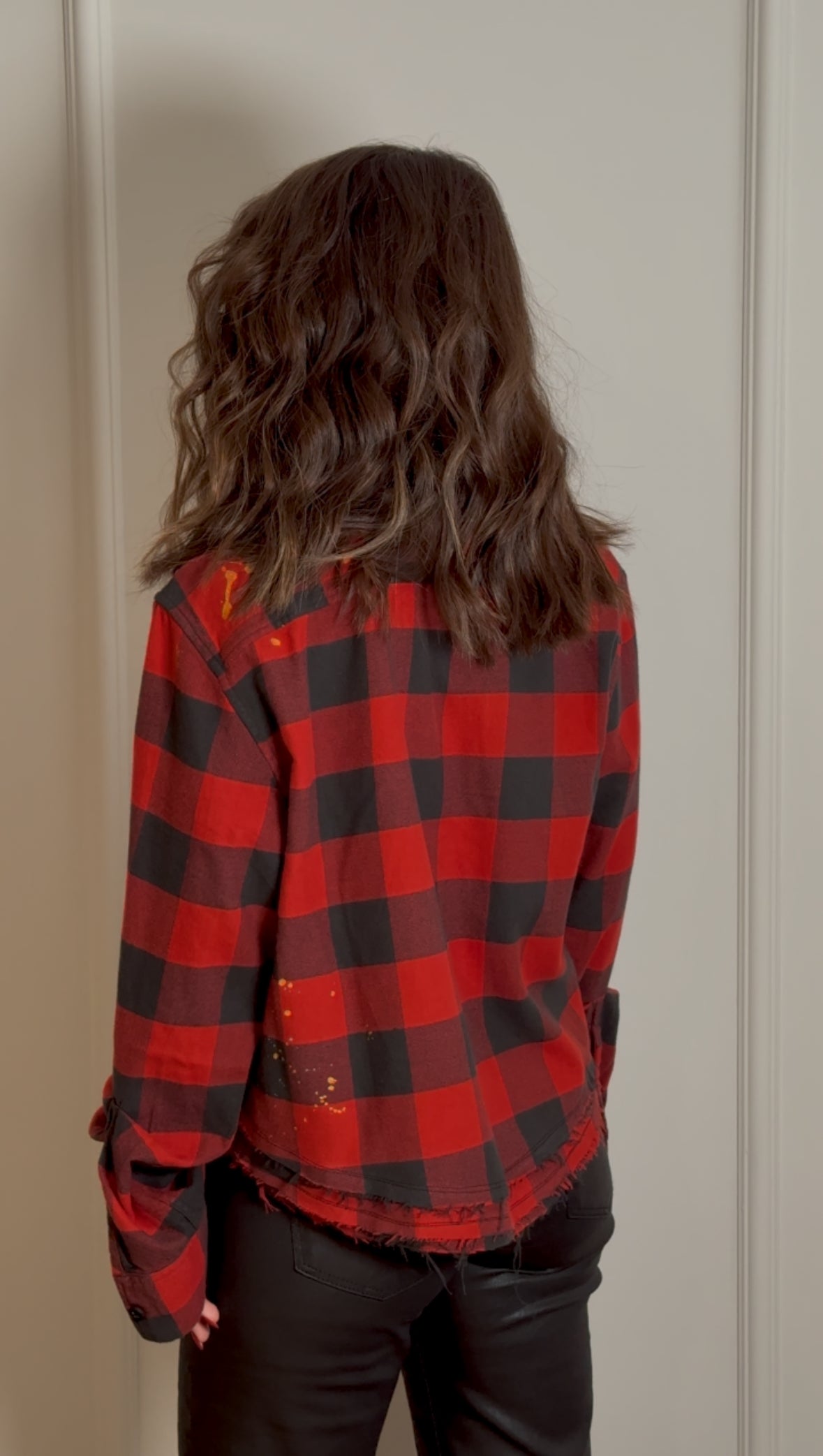 Red Checked Cotton Shirt