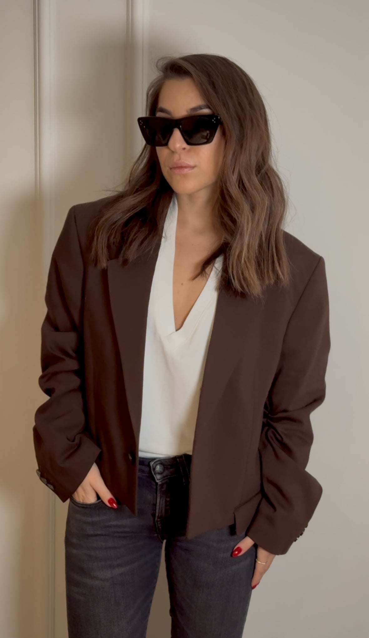 Oversized Brown Blazer