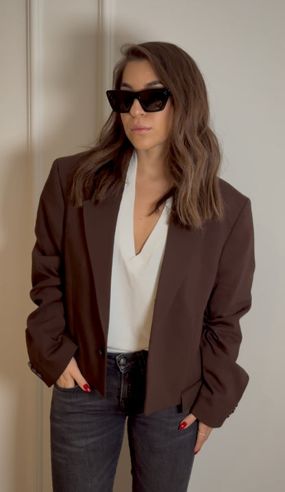 Oversized Brown Blazer