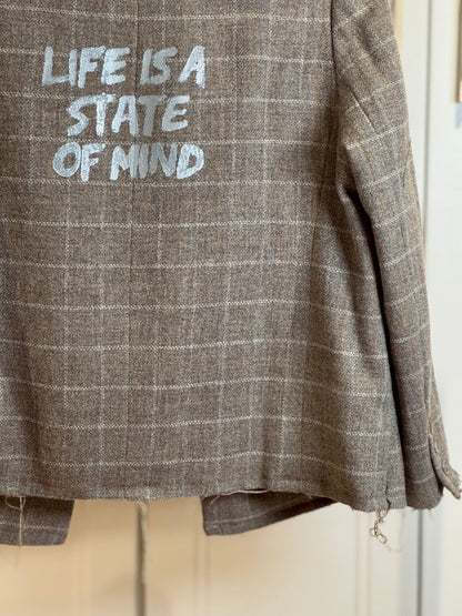 Checked Deconstructed Blazer