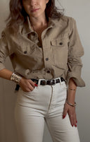 Beige Corduroy Shirt
