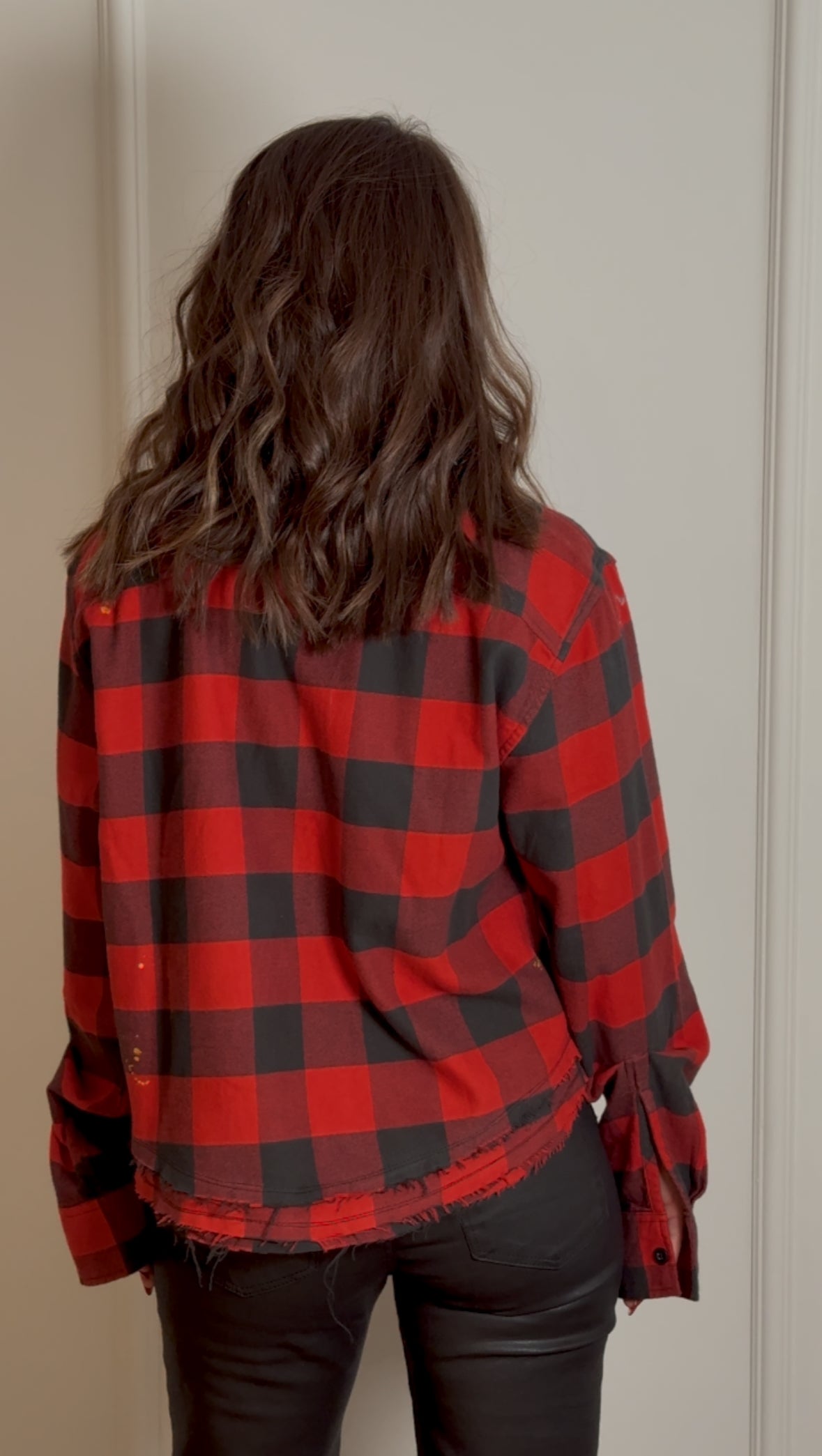 Red Checked Cotton Shirt