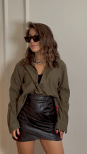 Khaki Tartan Cotton Shirt